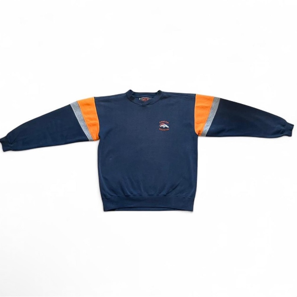 Vintage 90’s Denver Broncos Embroidered Crewneck Sweatshirt NFL Size Large